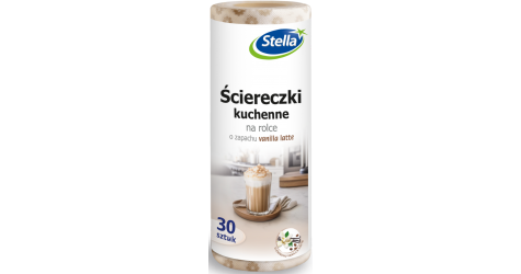 Ściereczki kuchenne na rolce zapach VANILLA LATTE 30szt